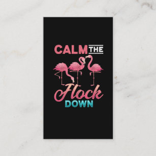 Vintage Flamingo Sarcastic Inappropriate Saying Business Card