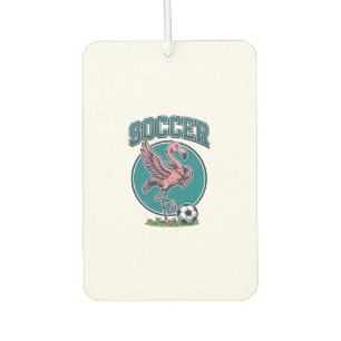Vintage Flamingo Soccer Player Graphic Shirt_1 Air Freshener