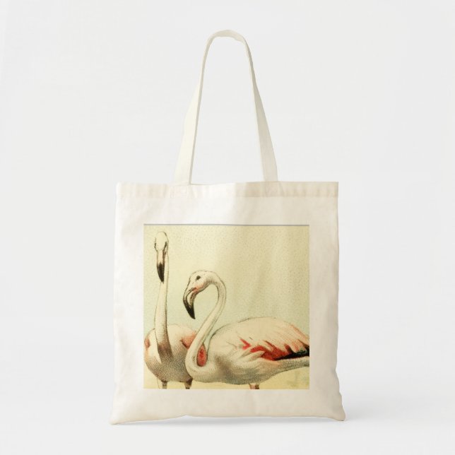 Vintage Flamingo Tote Bag (Front)