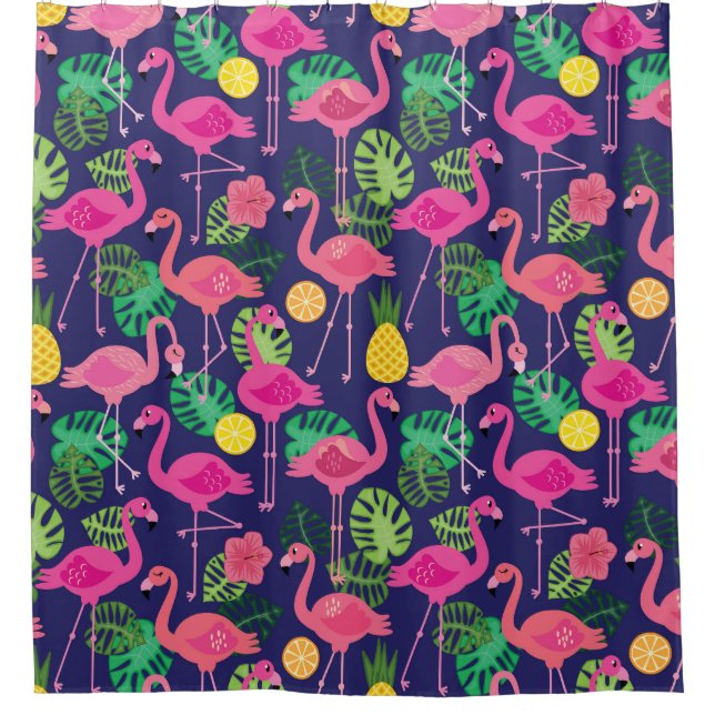 Vintage flamingos, summer elements pattern (Front)
