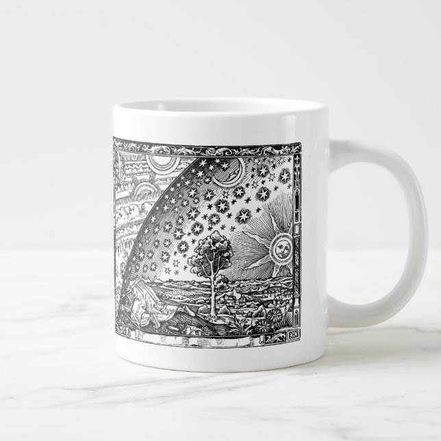 Vintage Flammarion Illustration of Universe Large Coffee Mug (Right)