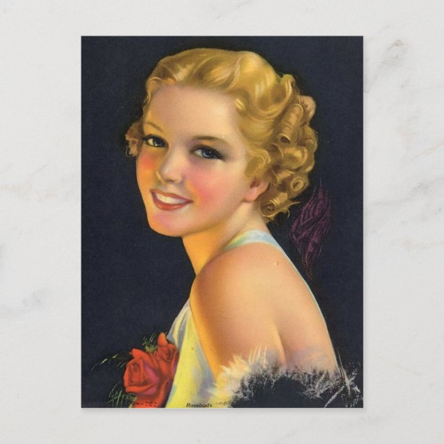 Vintage Flapper (25) Postcard (Front)