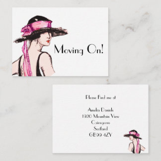 Vintage Flapper Girl 1920 sur carte