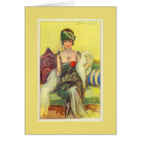 Vintage Flapper on a Settee,