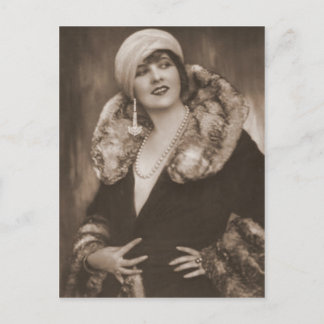 Vintage Flapper Photograph (92) Postcard