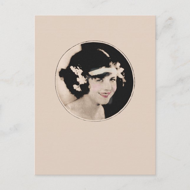 Vintage Flapper Postcard (Front)