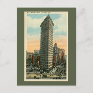 Vintage Flatiron Building New York City Postcard