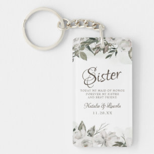 Vintage Fleur blanc de cerisâtre à la citation soe