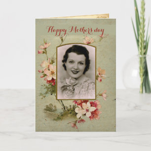 Vintage Fleur de cerise Bonne fête des mères