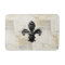 Vintage Fleur de Lis French Ephemera Bath Rug