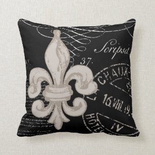 Vintage Fleur de Lis...pillow Throw Pillow