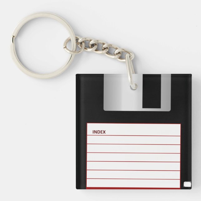 Vintage Floppy Disc Keychain (Front)