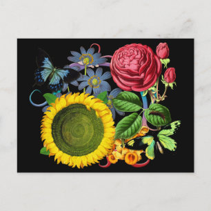 Vintage Flora Postcard