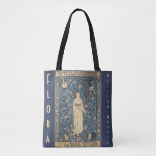 Vintage Flora Tapestry by William Morris Tote Bag