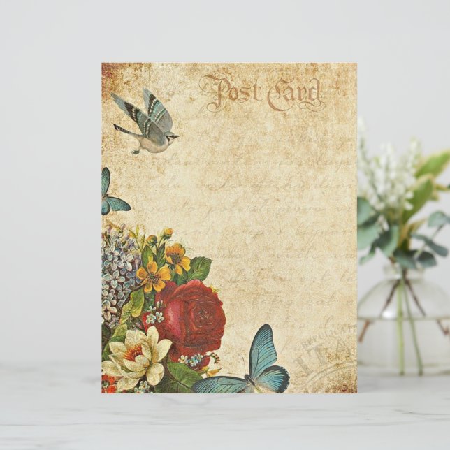 Vintage floral accent (Standing Front)