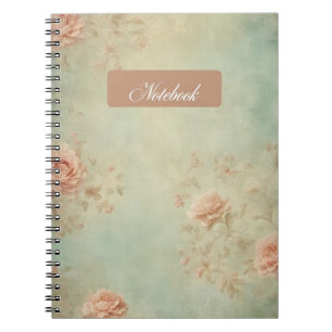 Vintage Floral Aesthetic Notebook Cover 