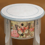 Vintage floral and butterfly decoupage tissue paper<br><div class="desc">Beautiful vintage floral and butterfly decoupage with handwritten notes ephemera in the background.</div>