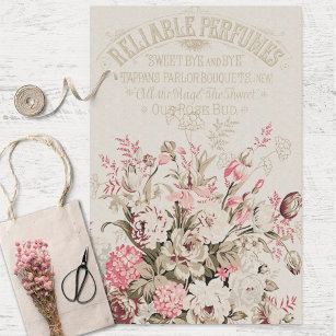 Vintage Floral Craft Tissue Paper