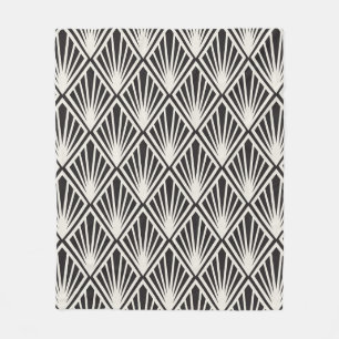 vintage Floral Art Nouveau Seamless Pattern. Geome Fleece Blanket