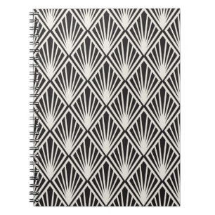 vintage Floral Art Nouveau Seamless Pattern. Geome Notebook