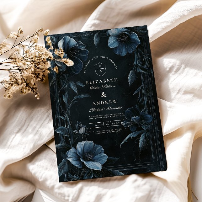 Vintage Floral Art Nouveau Wedding Invitation (Creator Uploaded)