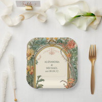 Vintage Floral Art Nouveau Wedding