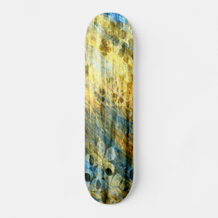 Vintage Floral Art Wood Skateboard