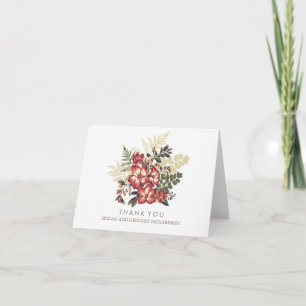 vintage floral automne bordeaux mariage merci
