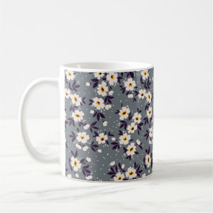 Vintage floral background. Seamless Flowers patte Coffee Mug