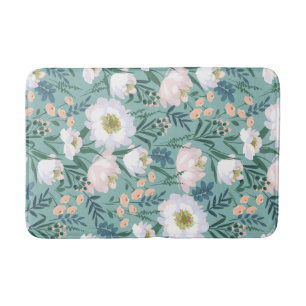 Vintage Floral Bath Mat