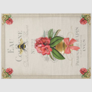 Vintage Floral Bee Decoupage Crafting Tissue Paper