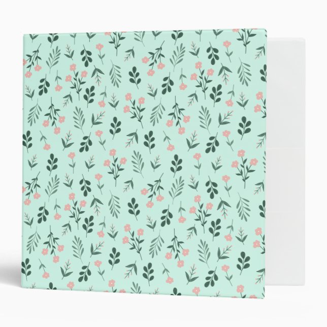 Vintage Floral  Binder (Front/Inside)