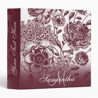 Vintage Floral Binder