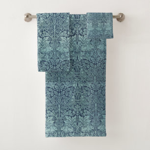 Vintage Floral Birds William Morris Brer Rabbit Bath Towel Set
