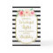 Vintage Floral Black Stripes Sister Birthday Card