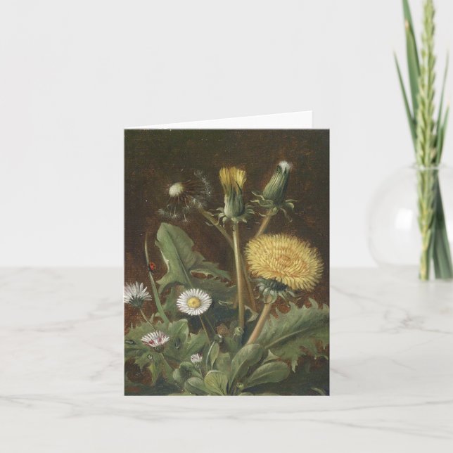 Vintage floral blank Note Cards (Front)
