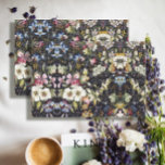 Vintage Floral Blue White Botanical Flower Pattern Tissue Paper<br><div class="desc">"Vintage Floral Blue White Botanical Flower Pattern Ephemera Decoupage,  heavy weight tissue paper." An elegant,  vintage floral collage pattern made from an antique botanical blossoms in blue,  pink,  white and yellow.  This pattern was graphically designed by internationally licensed artist,  Audrey Jeanne Roberts,  copyright.</div>
