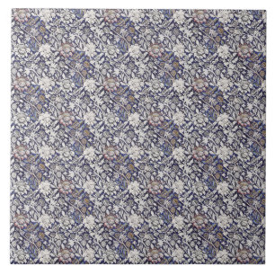 Vintage Floral Blue William Morris Wey Tile