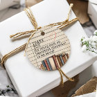 Vintage Floral Books Library Card Thank You Gift