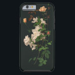 Vintage Floral Bouquet Tough iPhone 6 Case<br><div class="desc">Beautiful mixed bouquet of peach and white flowers and foliage on a black background.</div>