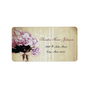 Vintage Floral Bouquet Label