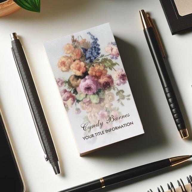 Vintage Floral  Business Card (Creator Uploaded)