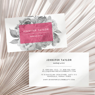 Vintage Floral Business Cards Berry