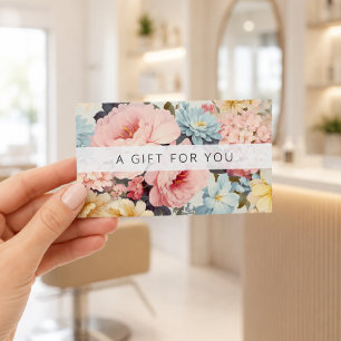 Vintage Floral Business Gift Certificates