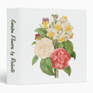 Vintage Floral Camelia Daffodil Flowers by Redoute Binder