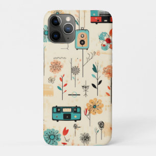 Vintage Floral & Camera Pattern (2) iPhone 11 Pro Case