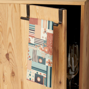 Vintage Floral & Camera Pattern (4) Kitchen Towel