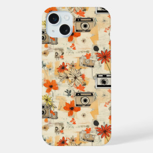 Vintage Floral & Camera Pattern (5) iPhone 15 Plus Case