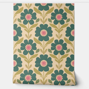 Vintage Floral Charm Wallpaper