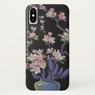 Vintage Floral, Cherry Blossoms Flowers in a Vase Case-Mate iPhone Case